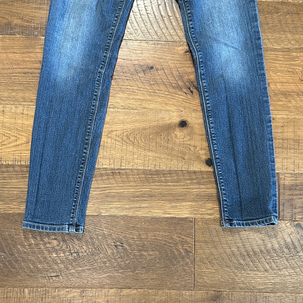 Express Blue Low Rise Skinny Jeans - Picture 5 of 8